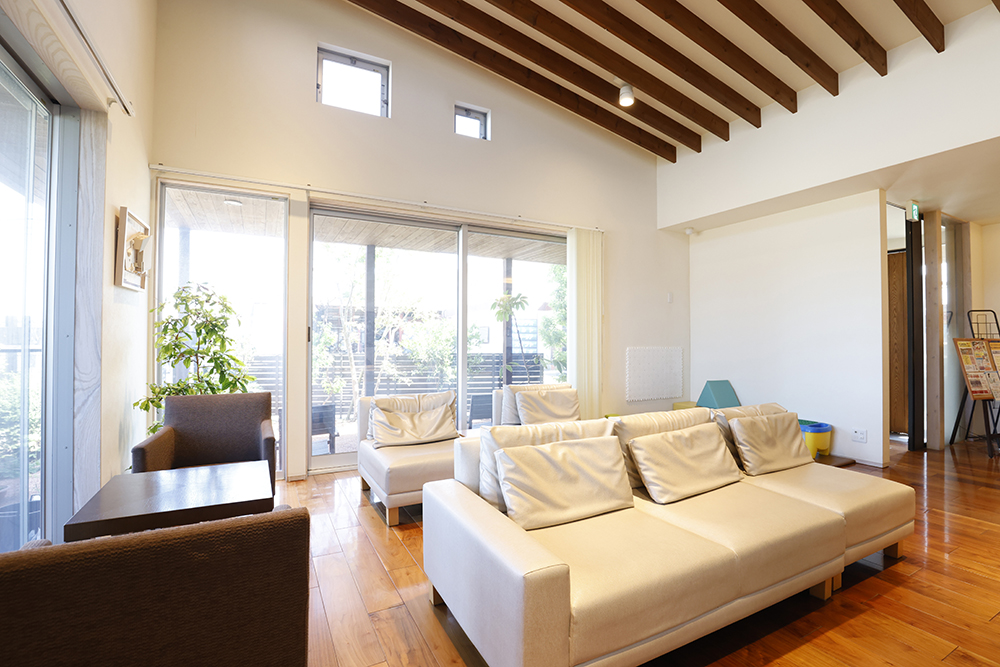 リラックスできる待合室